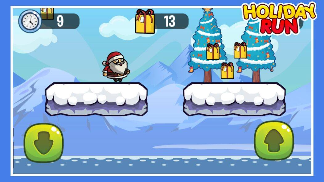 Скачать взломанную Holiday Run  [Бесплатные покупки] MOD apk на Андроид