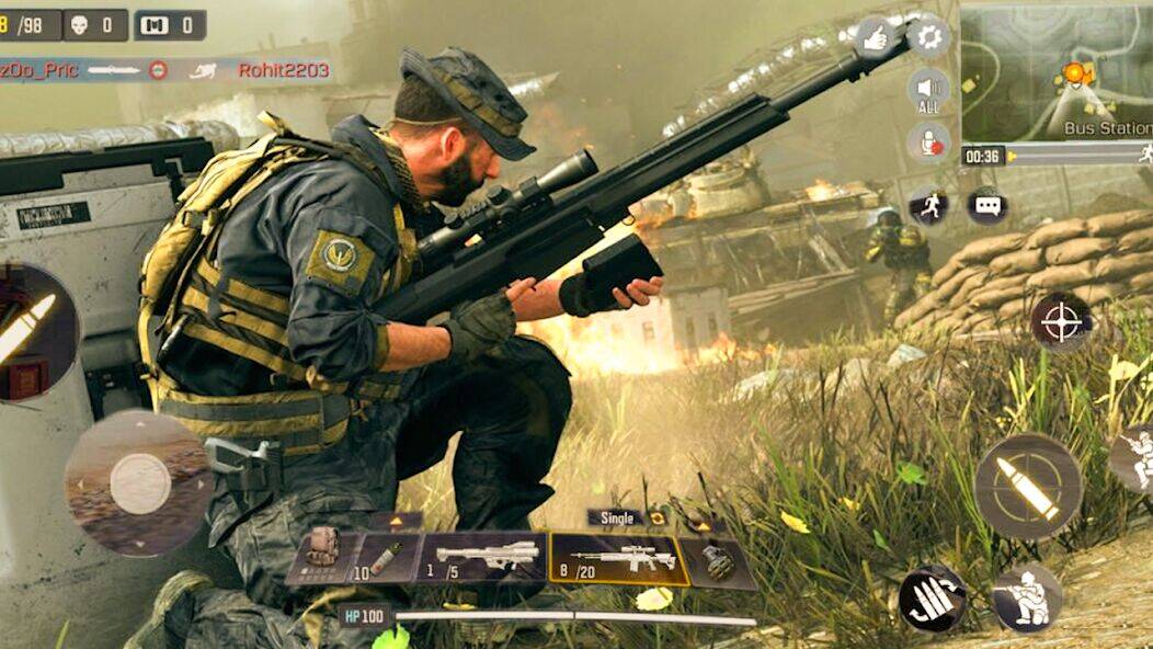 Скачать взломанную Игра «Снайперское прикрытие» [Много монет] MOD apk на Андроид