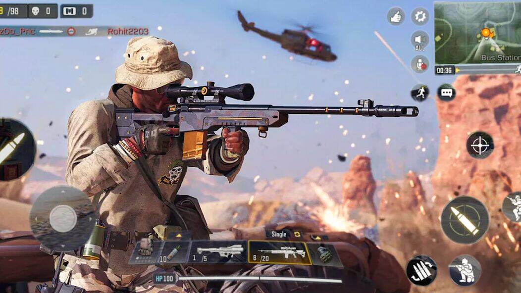 Скачать взломанную Игра «Снайперское прикрытие» [Много монет] MOD apk на Андроид