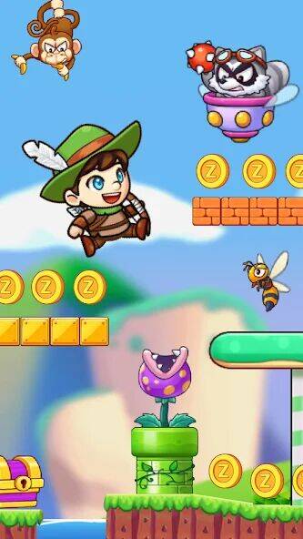 Скачать взломанную Super Matteo Adventure [Много денег] MOD apk на Андроид