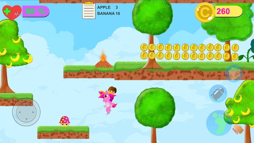 Скачать взломанную Dora Riding Pony Escape Jungle [Много денег] MOD apk на Андроид