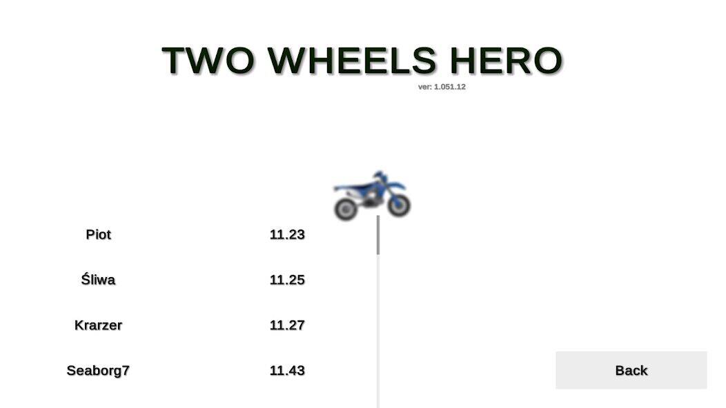 Скачать взломанную Two Wheels Hero [Мод меню] MOD apk на Андроид