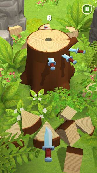 Скачать взломанную Wood Chopping [Много монет] MOD apk на Андроид