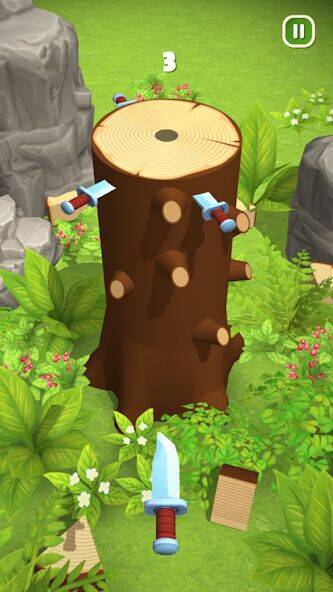 Скачать взломанную Wood Chopping [Много монет] MOD apk на Андроид