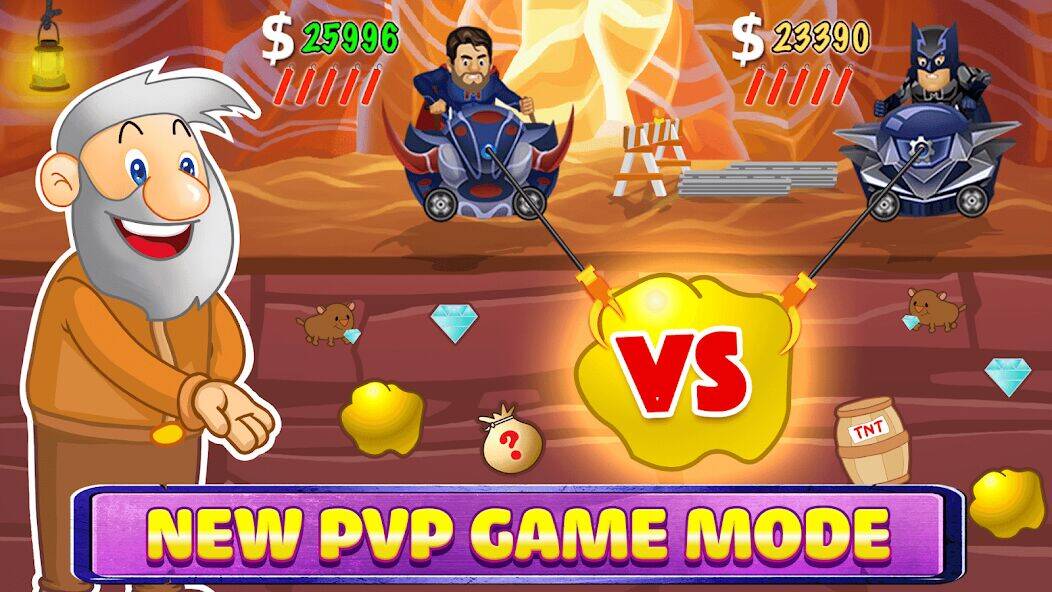 Скачать взломанную Gold Miner Classic: Gold Rush [Мод меню] MOD apk на Андроид