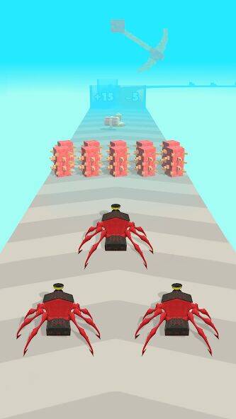 Скачать взломанную Merge Spider Train. [Бесплатные покупки] MOD apk на Андроид