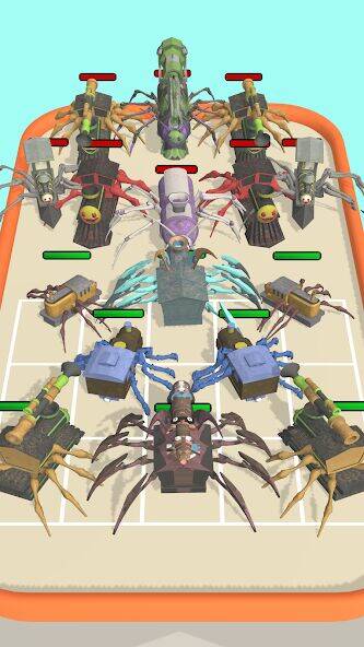 Скачать взломанную Merge Spider Train. [Бесплатные покупки] MOD apk на Андроид