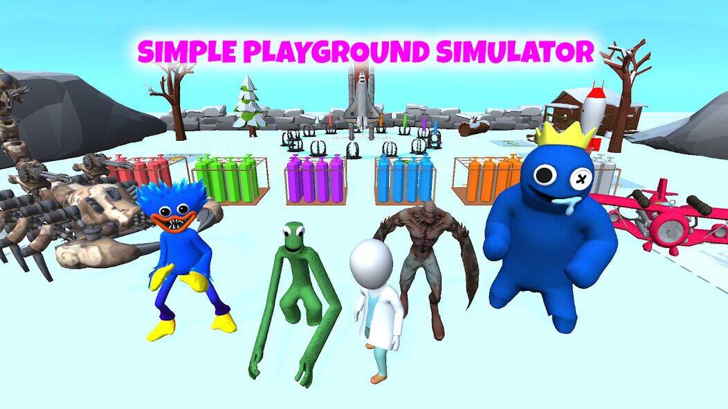 Скачать взломанную Battle Playground Monsters [Бесплатные покупки] MOD apk на Андроид