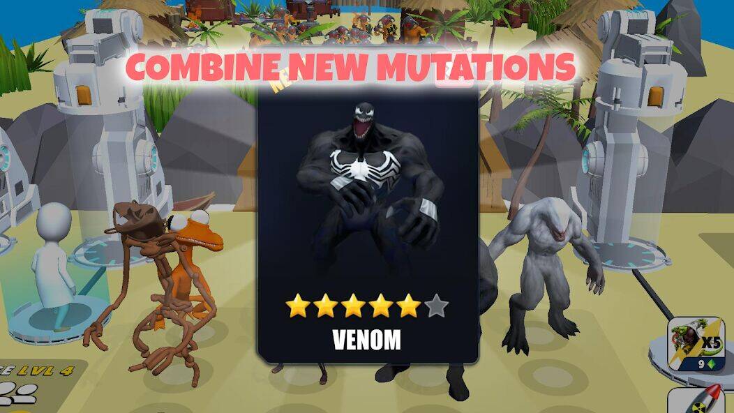 Скачать взломанную Battle Playground Monsters [Бесплатные покупки] MOD apk на Андроид