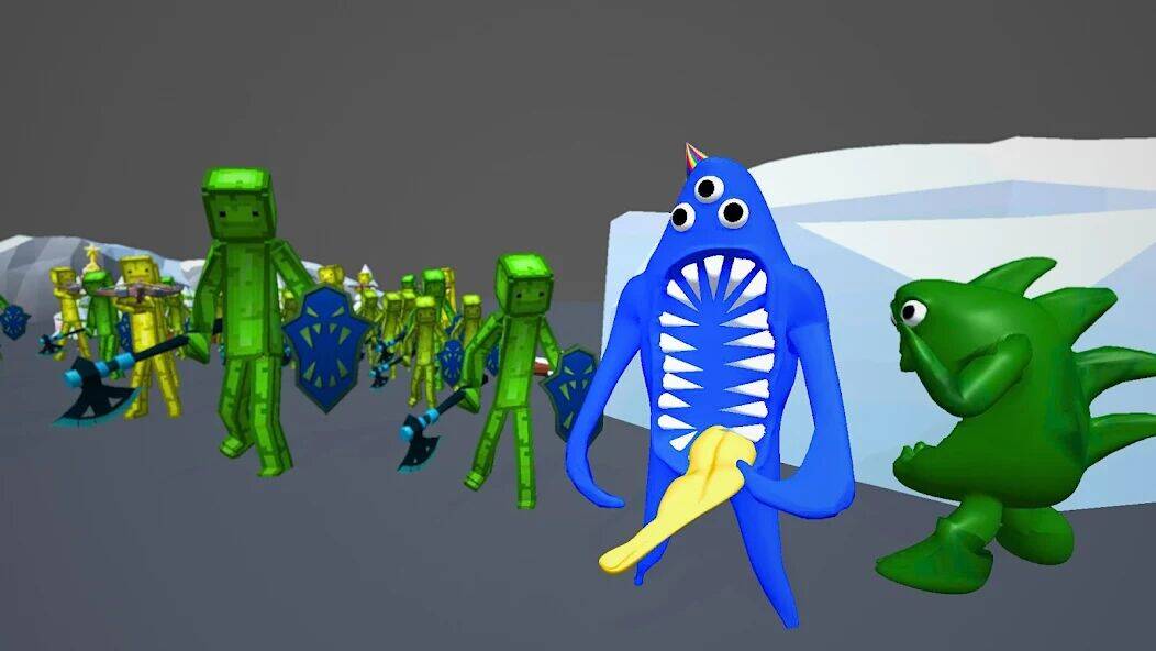 Скачать взломанную Battle Playground Monsters [Бесплатные покупки] MOD apk на Андроид
