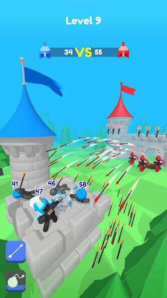 Скачать взломанную Merge Archers: лучники мердж [Мод меню] MOD apk на Андроид