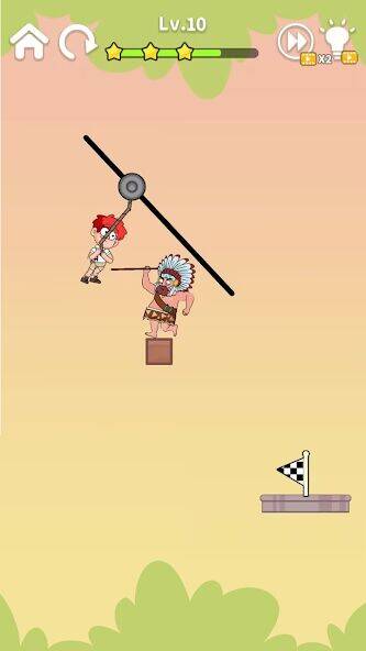 Скачать взломанную Zipline Rescue:физическая игра [Бесплатные покупки] MOD apk на Андроид