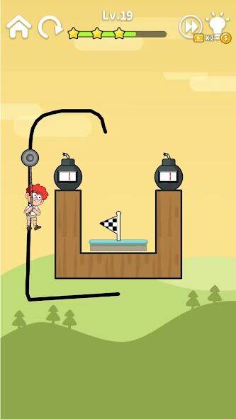 Скачать взломанную Zipline Rescue:физическая игра [Бесплатные покупки] MOD apk на Андроид