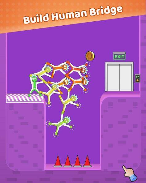 Скачать взломанную Stickman Tower [Много монет] MOD apk на Андроид