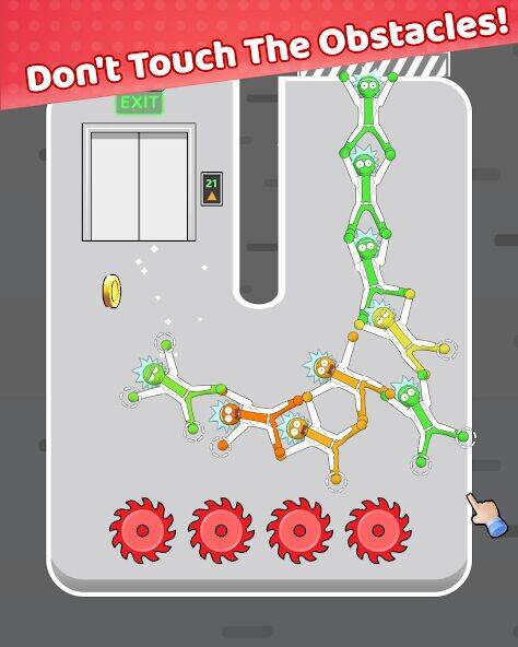 Скачать взломанную Stickman Tower [Много монет] MOD apk на Андроид