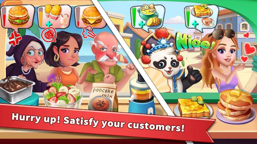 Скачать взломанную Rising Super Chef - Cook Fast [Бесплатные покупки] MOD apk на Андроид