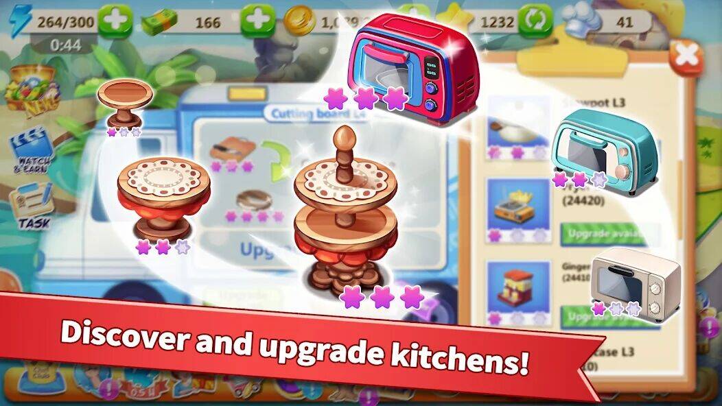 Скачать взломанную Rising Super Chef - Cook Fast [Бесплатные покупки] MOD apk на Андроид