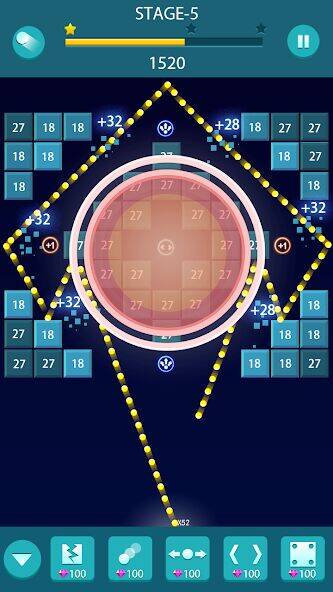 Скачать взломанную Кирпичный шарик [Много денег] MOD apk на Андроид