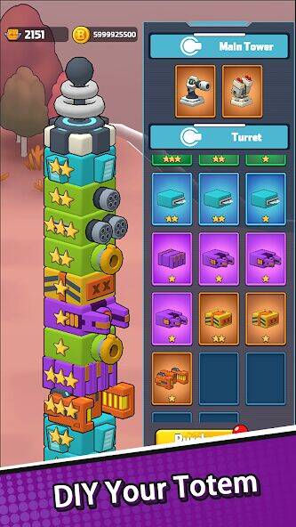 Скачать взломанную Idle Totem [Много монет] MOD apk на Андроид