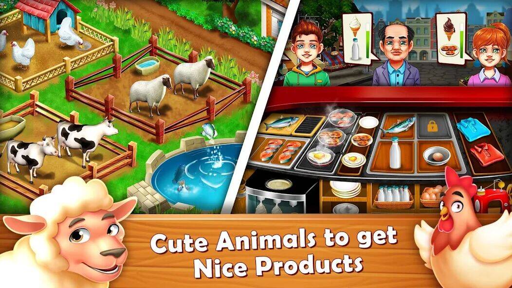 Скачать взломанную Farm Fest : ферма симулятор [Много монет] MOD apk на Андроид