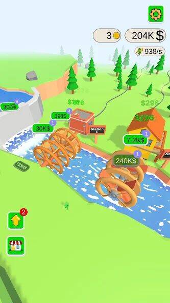 Скачать взломанную Water Power [Много денег] MOD apk на Андроид