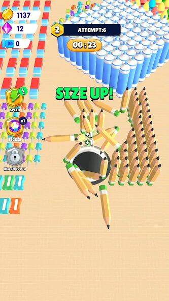 Скачать взломанную Hole and Fill: Collect Master! [Много монет] MOD apk на Андроид