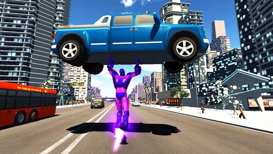 Скачать взломанную Super city hero:Iron Hero War [Мод меню] MOD apk на Андроид