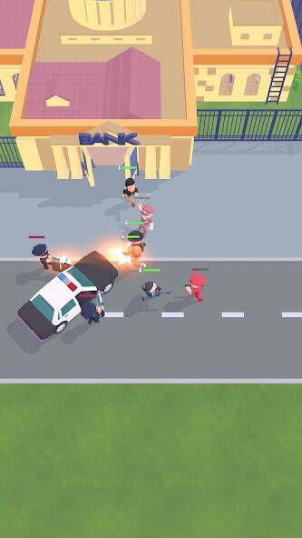 Скачать взломанную Merge Gangster Heist [Бесплатные покупки] MOD apk на Андроид
