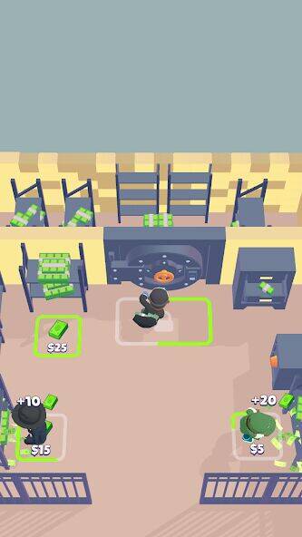 Скачать взломанную Merge Gangster Heist [Бесплатные покупки] MOD apk на Андроид