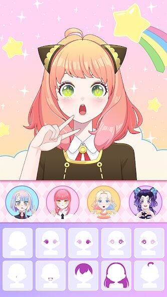 Скачать взломанную Anime Avatar Maker ASMR [Бесплатные покупки] MOD apk на Андроид