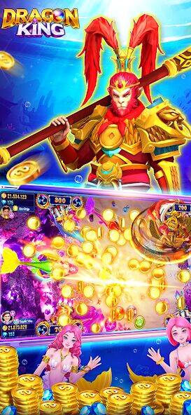 Скачать взломанную Dragon King:fish table games [Бесплатные покупки] MOD apk на Андроид