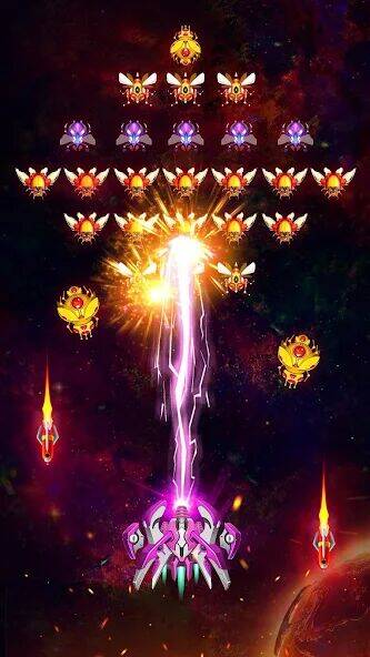Скачать взломанную Space Shooter: Galaxy Attack [Много денег] MOD apk на Андроид