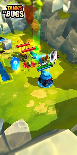Скачать взломанную Tanks vs Bugs [Бесплатные покупки] MOD apk на Андроид