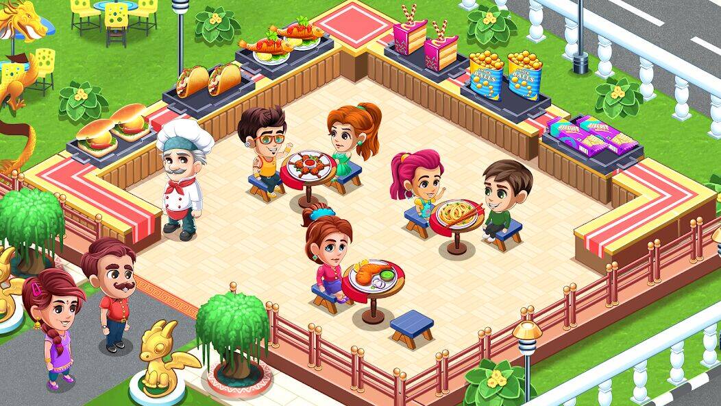 Скачать взломанную Cooking Restaurant Kitchen [Много монет] MOD apk на Андроид