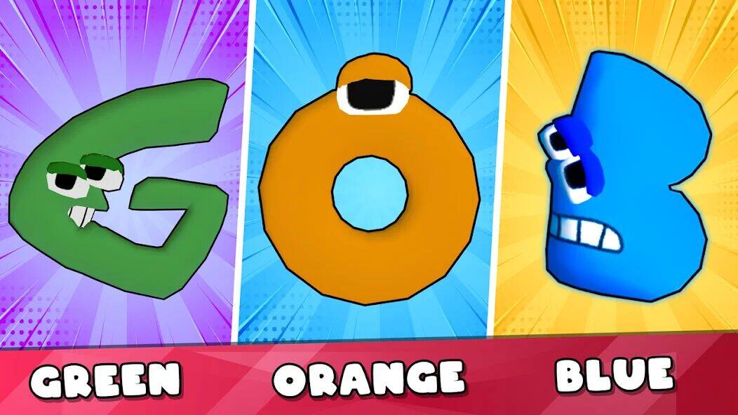 Скачать взломанную Alphabet Fall .io: Match Race [Бесплатные покупки] MOD apk на Андроид