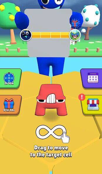 Скачать взломанную Alphabet Fall .io: Match Race [Бесплатные покупки] MOD apk на Андроид