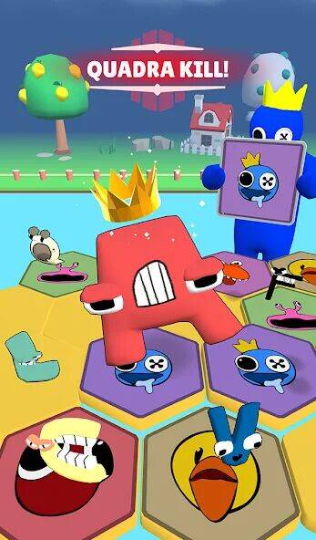 Скачать взломанную Alphabet Fall .io: Match Race [Бесплатные покупки] MOD apk на Андроид