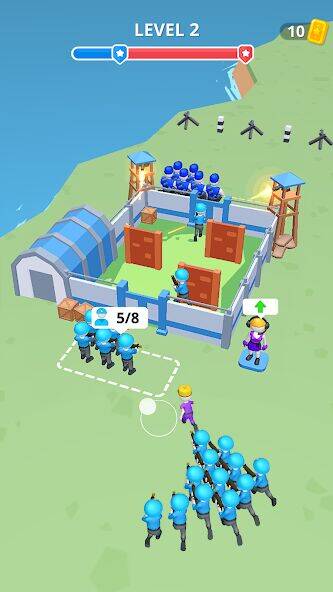 Скачать взломанную Army War Camp—Battle Game [Много монет] MOD apk на Андроид
