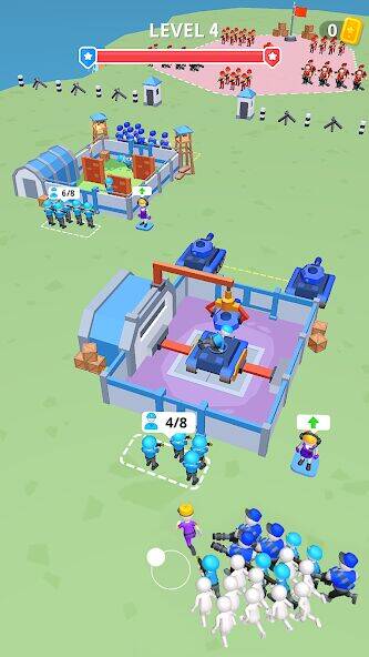 Скачать взломанную Army War Camp—Battle Game [Много монет] MOD apk на Андроид
