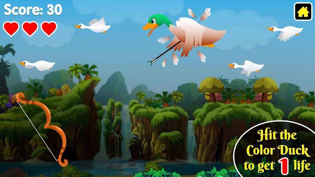 Скачать взломанную Duck Hunting [Много монет] MOD apk на Андроид