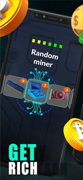 Скачать взломанную Merge Crypto Miner: Earn Money [Много денег] MOD apk на Андроид