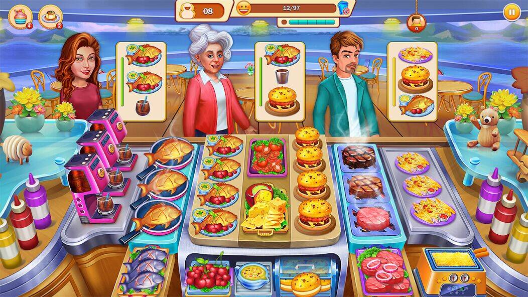 Скачать взломанную Приготовление еды - ресторана [Много денег] MOD apk на Андроид