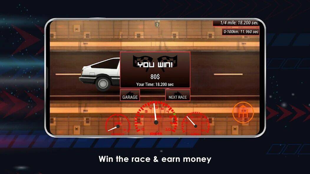 Скачать взломанную Japan Drag Racing [Мод меню] MOD apk на Андроид