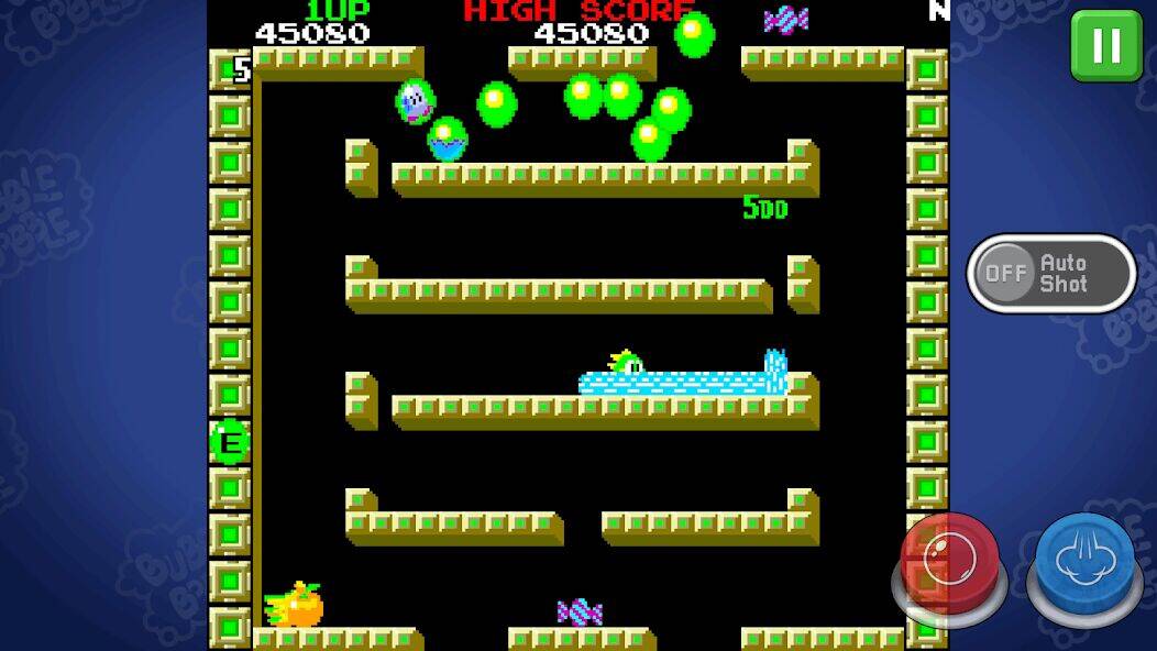 Скачать взломанную BUBBLE BOBBLE classic [Бесплатные покупки] MOD apk на Андроид
