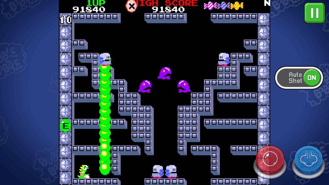Скачать взломанную BUBBLE BOBBLE classic [Бесплатные покупки] MOD apk на Андроид