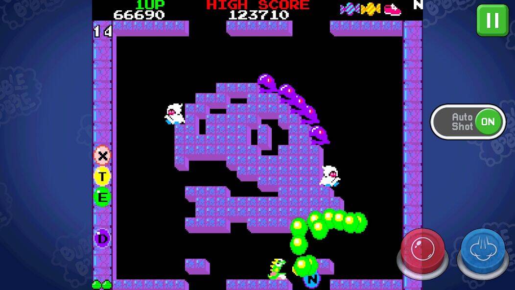 Скачать взломанную BUBBLE BOBBLE classic [Бесплатные покупки] MOD apk на Андроид