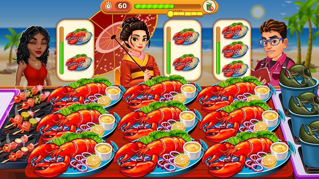 Скачать взломанную Cooking Max:кафе ресторан игра [Бесплатные покупки] MOD apk на Андроид