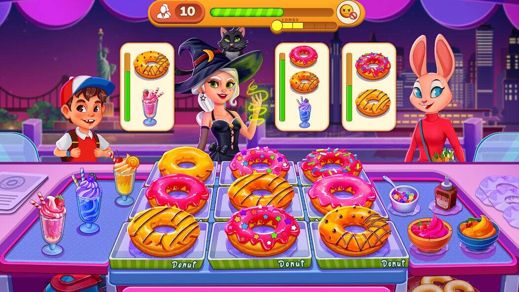 Скачать взломанную Cooking Max:кафе ресторан игра [Бесплатные покупки] MOD apk на Андроид