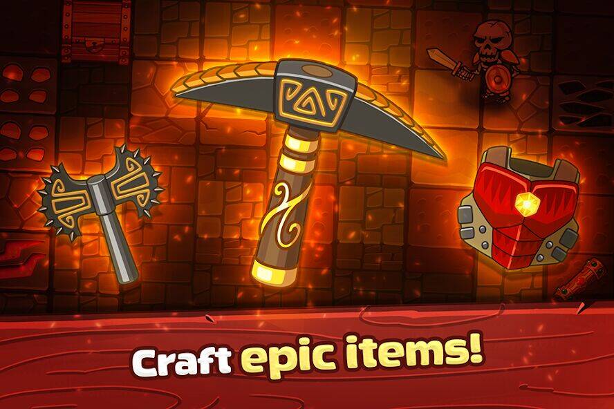 Скачать взломанную Mine Quest: Dwarven Adventure [Бесплатные покупки] MOD apk на Андроид
