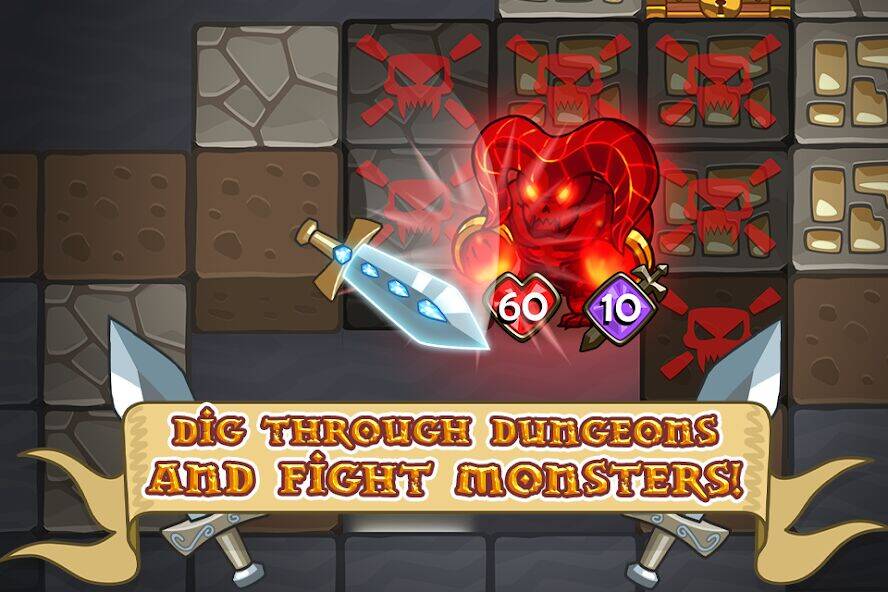 Скачать взломанную Mine Quest: Dwarven Adventure [Бесплатные покупки] MOD apk на Андроид